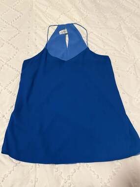 Express Barcelona Camisole Tank Top Blue Size S